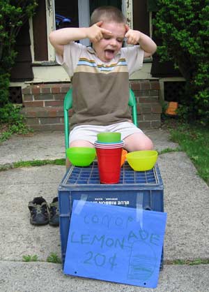 Milkcrate Lemonade Stand