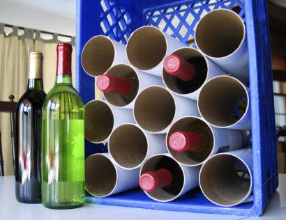 Milkcrate Wine Rack